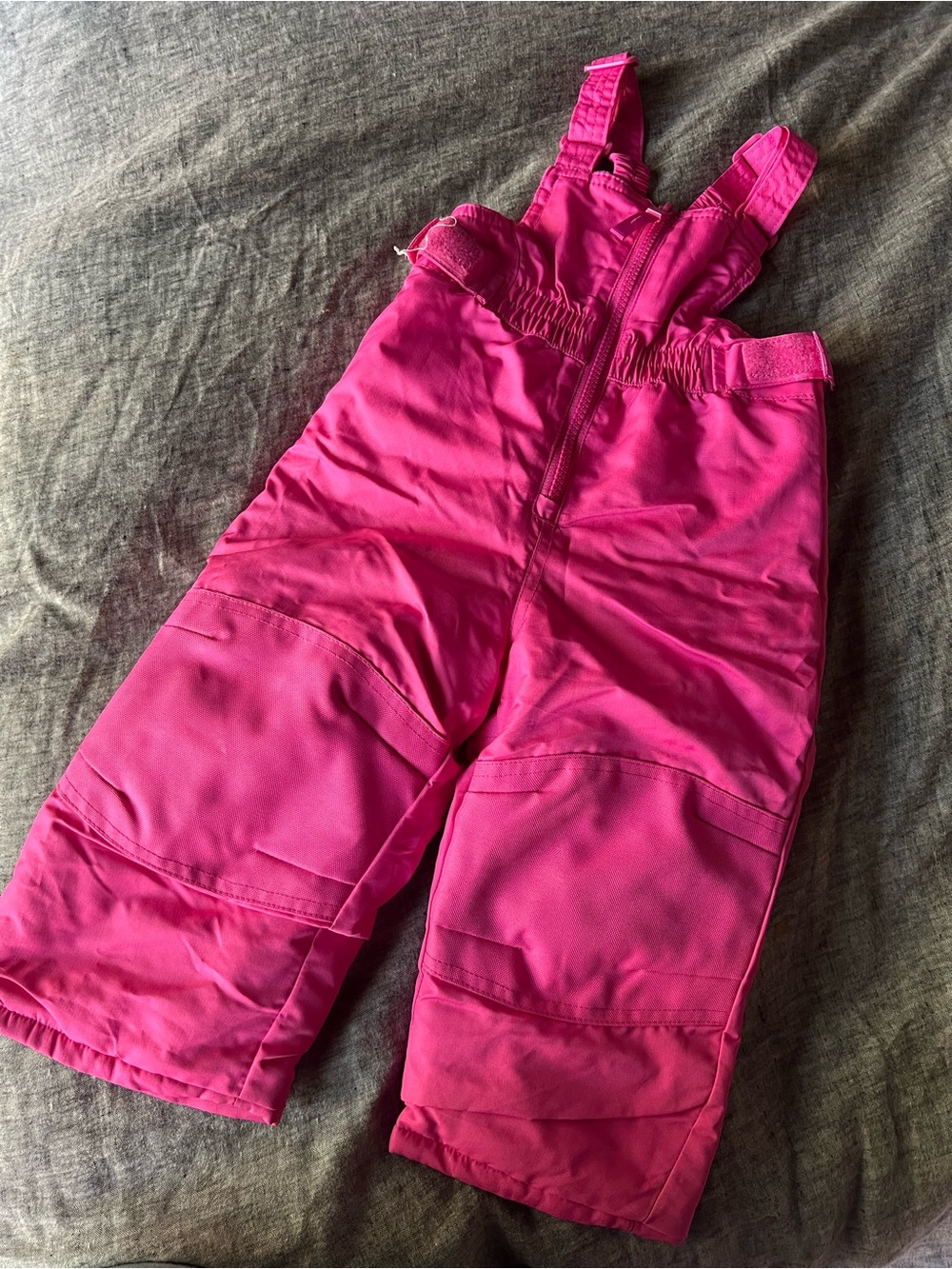 Cat & Jack Bright Pink Insulated Snow Overalls